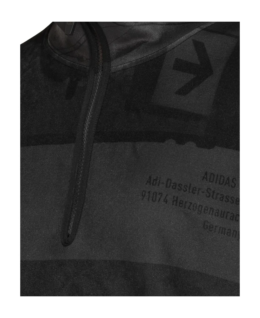 Y-3 Logo Printed Half-Zipped Sweater