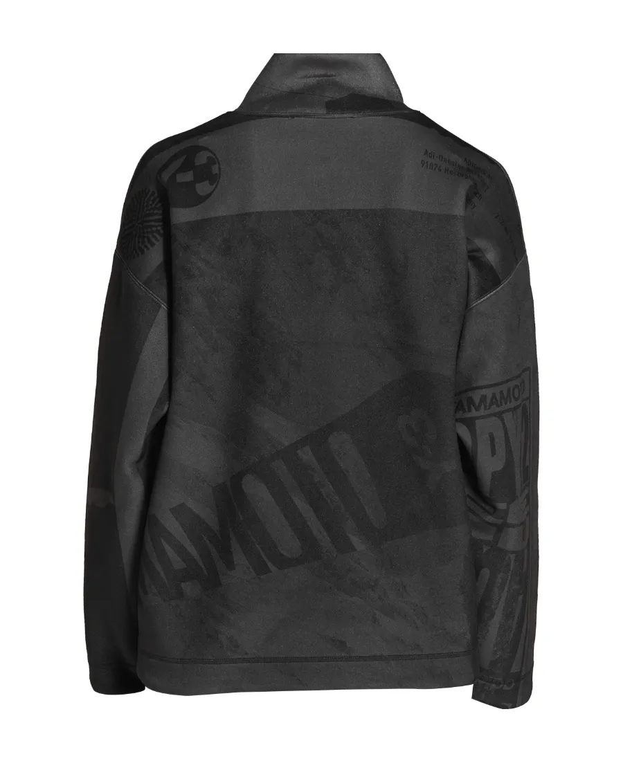 Y-3 Logo Printed Half-Zipped Sweater