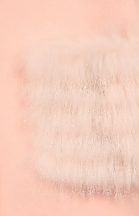 Short-Sleeved Round-Neck Coat