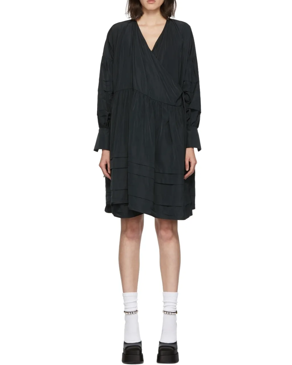 V-Neck Wrapped Dress