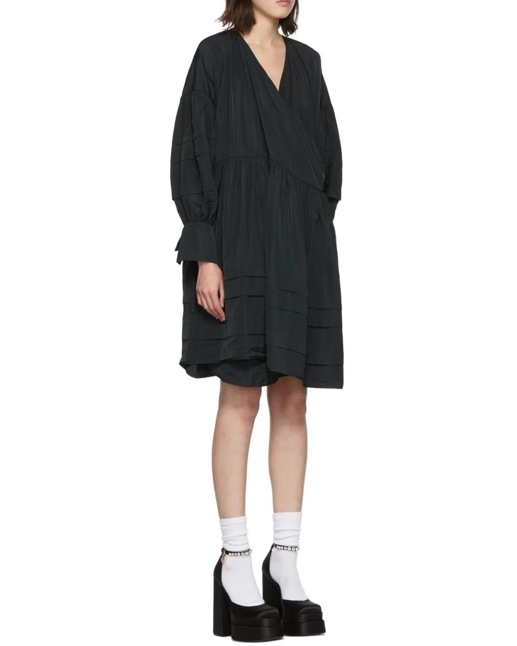 V-Neck Wrapped Dress