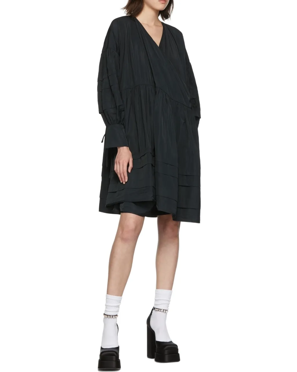 V-Neck Wrapped Dress