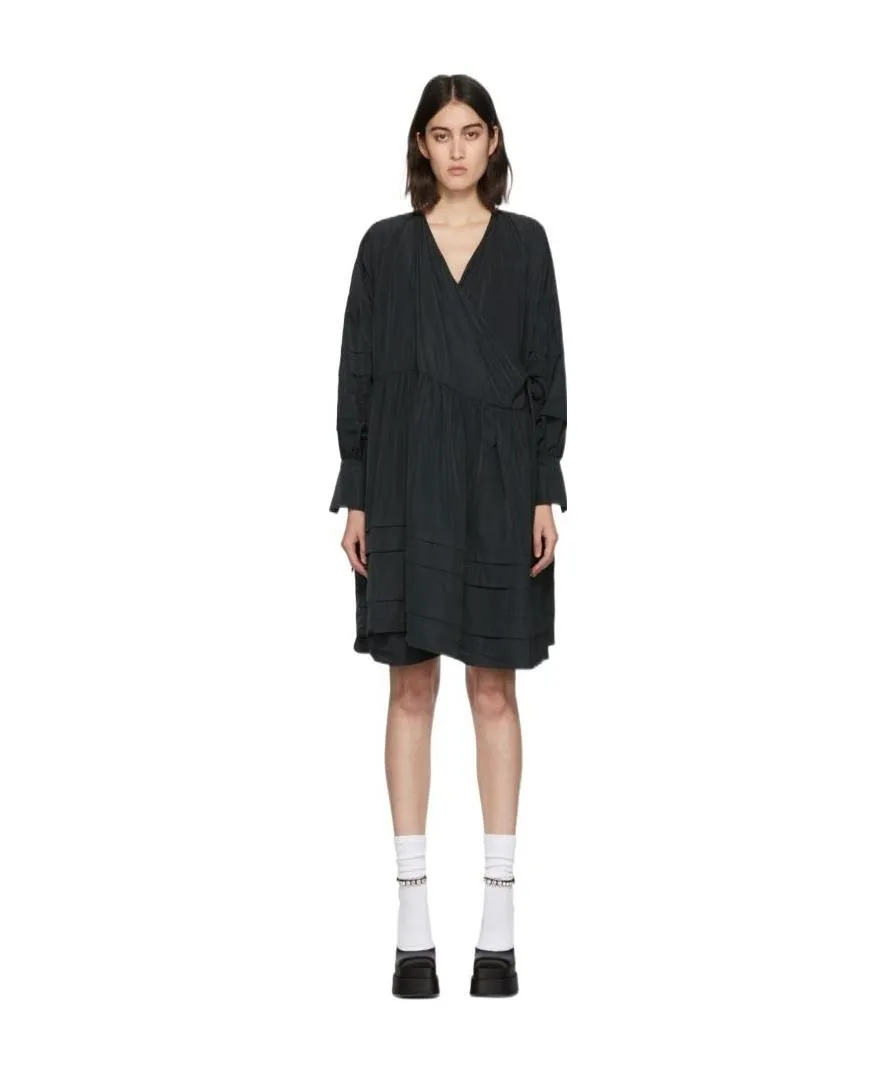 V-Neck Wrapped Dress