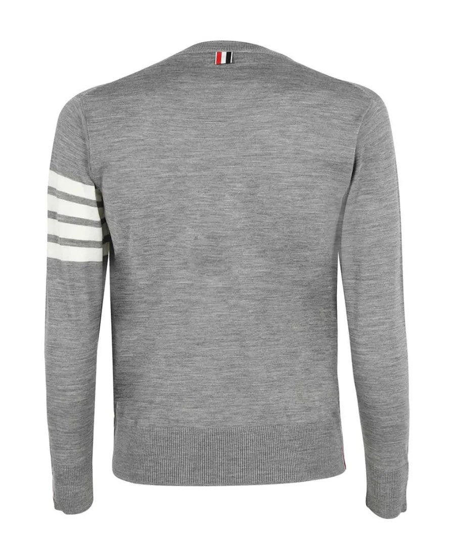Thom Browne 4-Bar Crewneck Jumper