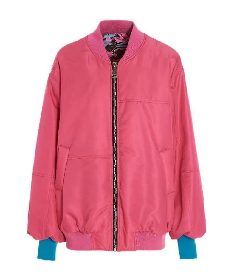Logo Printed Pilot Jacket