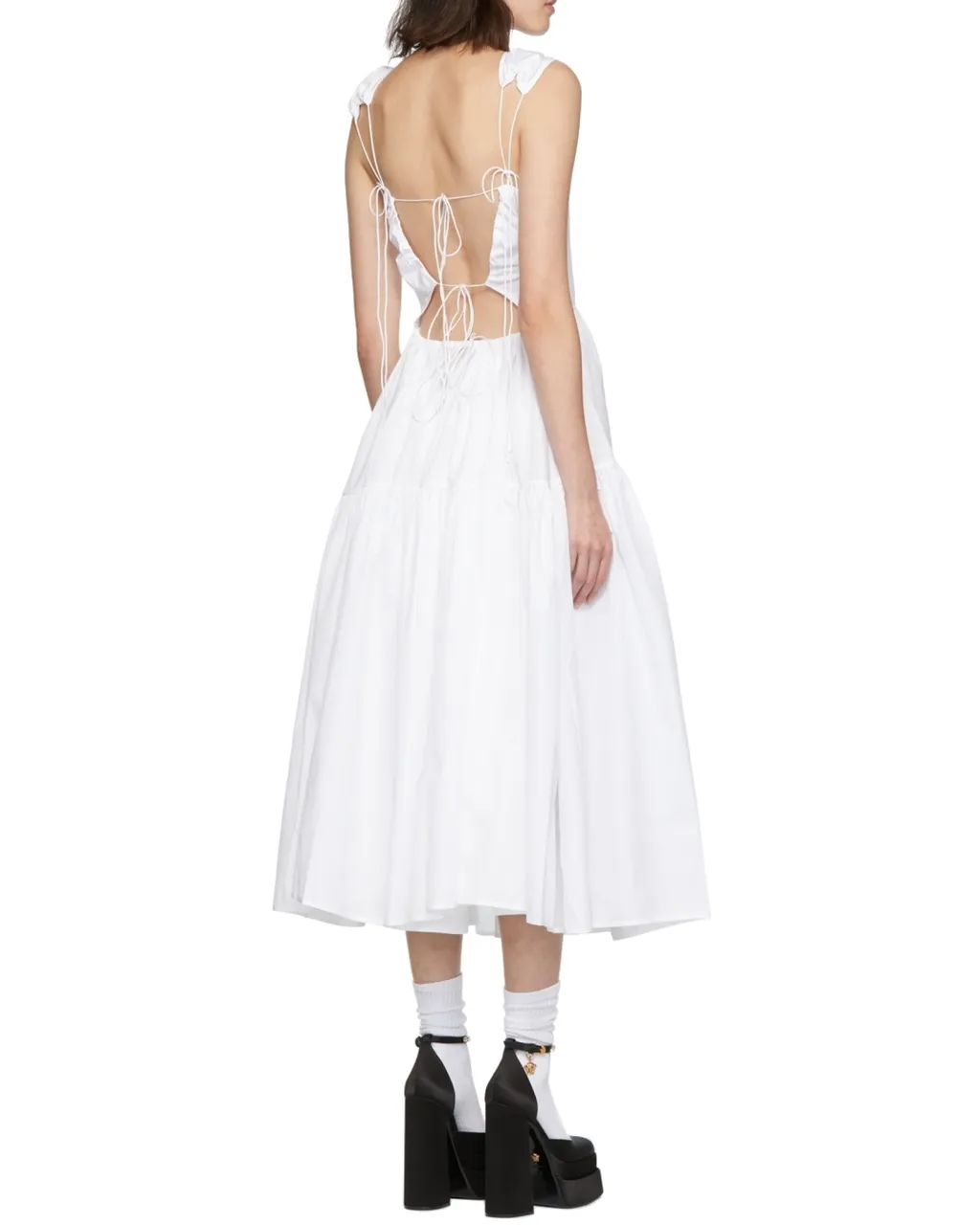 Ruth Tiered Open-Back Dress