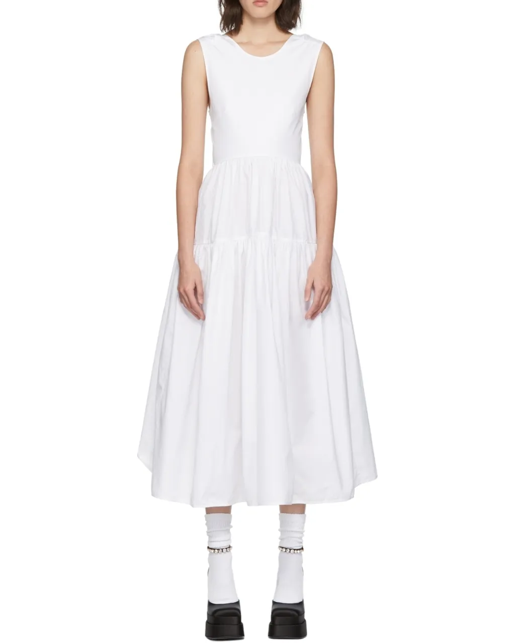 Ruth Tiered Open-Back Dress