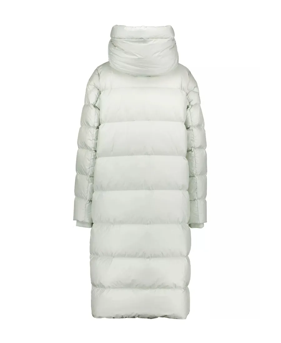 Long-Sleeved Hooded Down Jacket