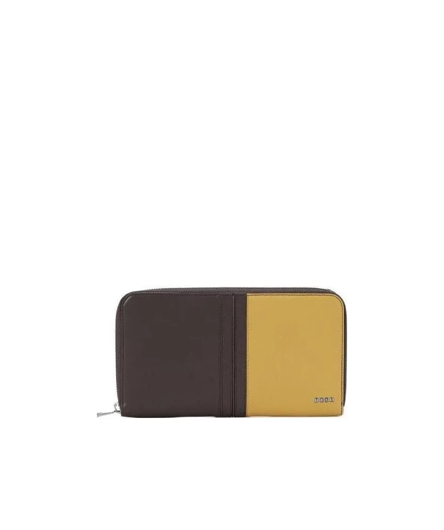 Logo Color Matching Zipper Wallet