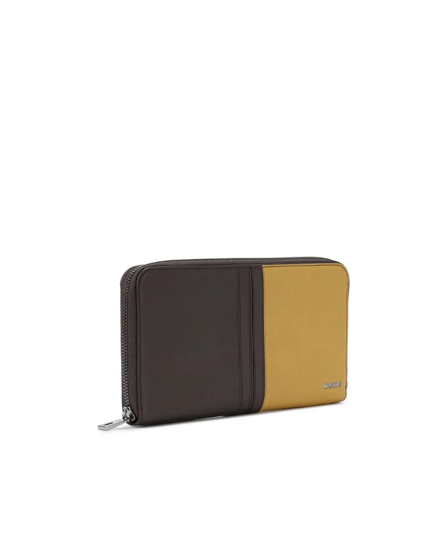 Logo Color Matching Zipper Wallet