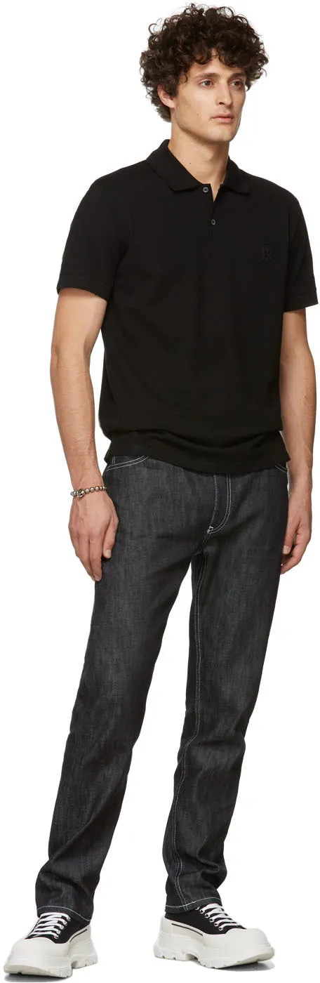 Ribbed Cotton Polo Shirt