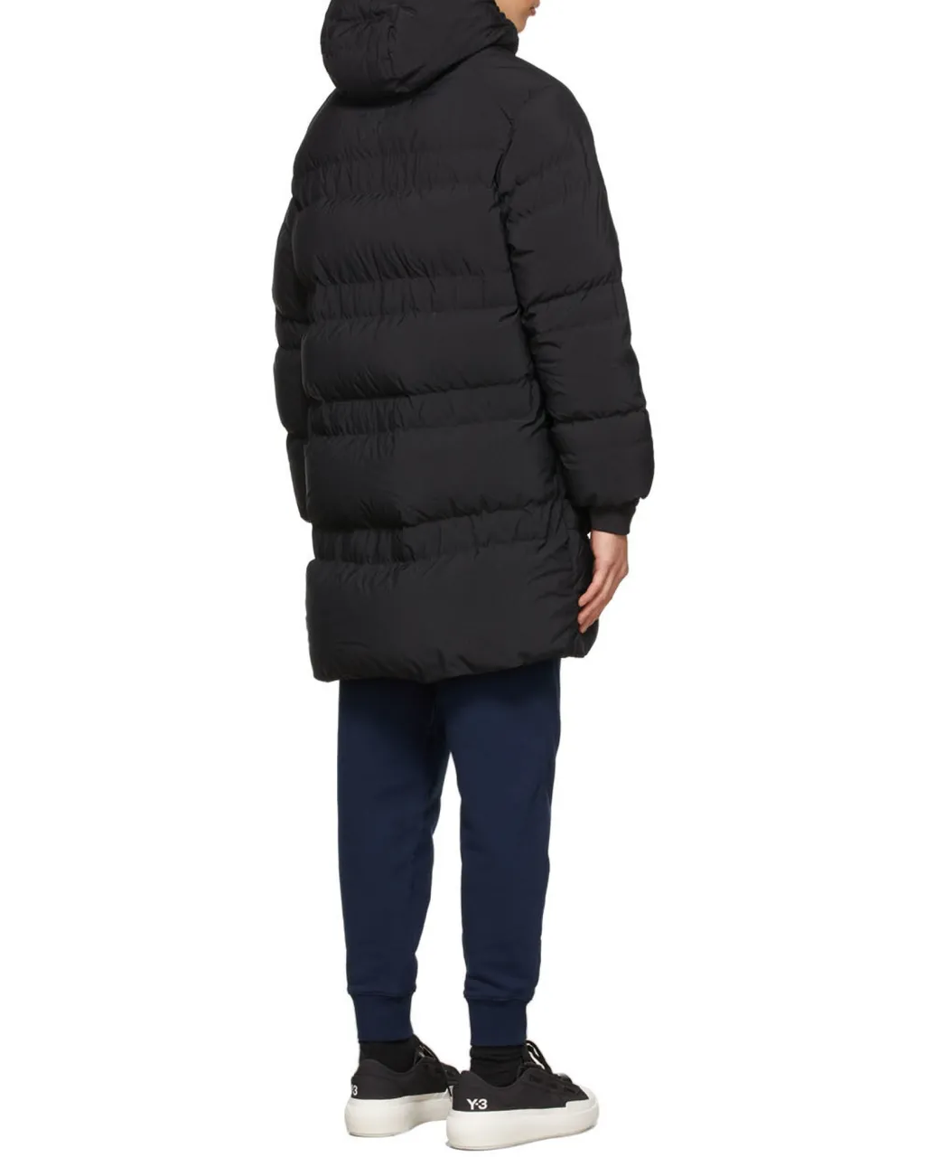Y-3 Zip-Up Hooded Down Coat