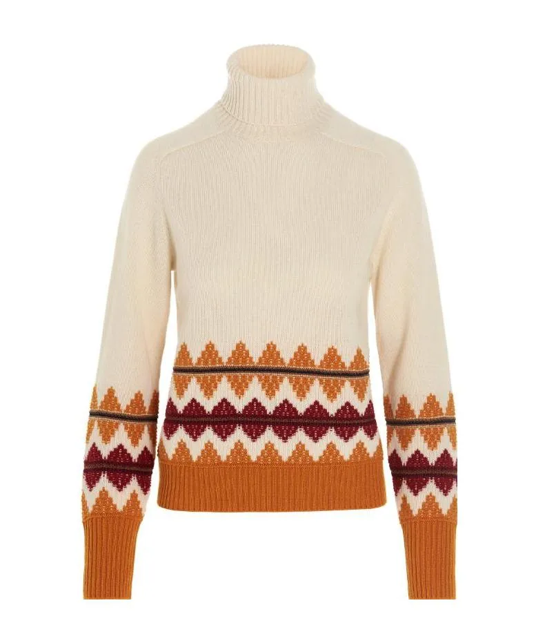Long-Sleeved High-Neck Pullover