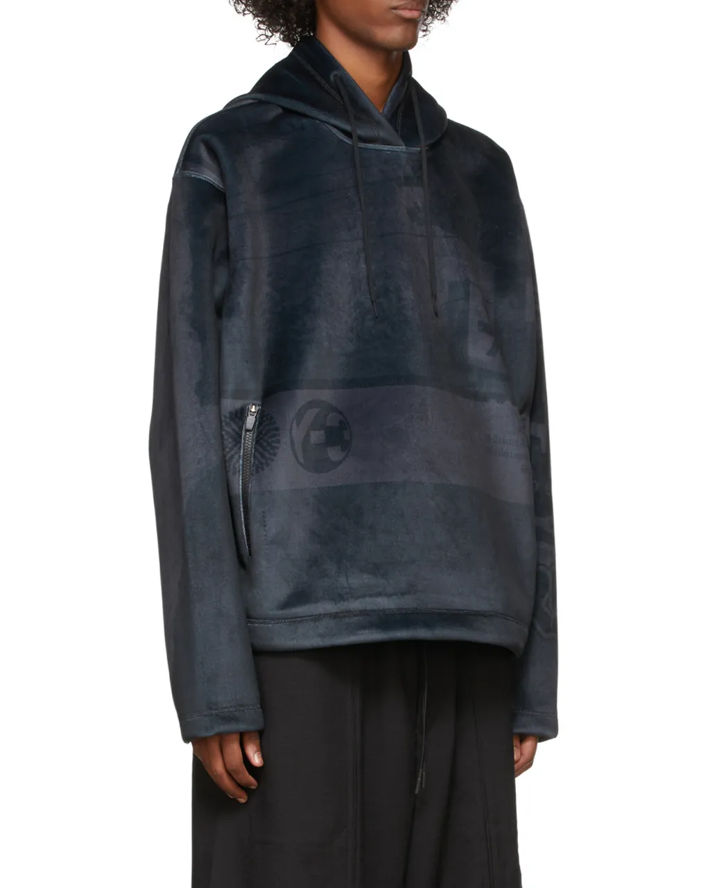 Tonal Logo Print Hoodie