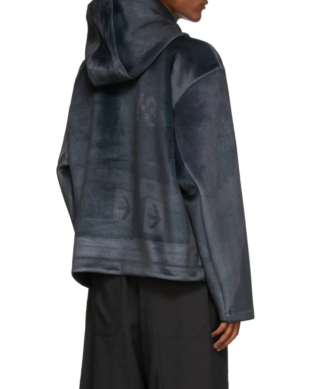 Tonal Logo Print Hoodie