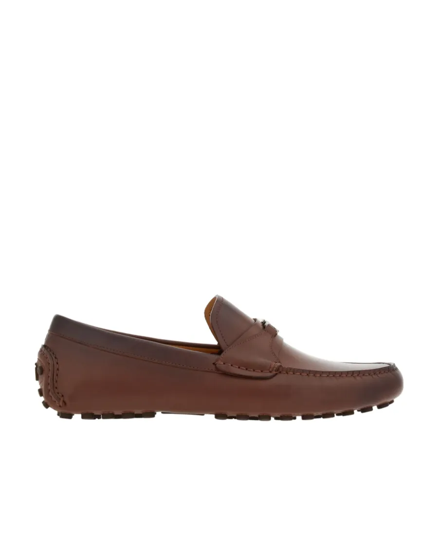 Salvatore Ferragamo Gancini Plaque Slip-On Loafers