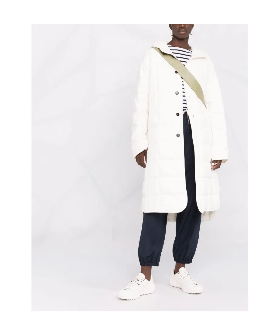 Button-Fastening Padded Coat
