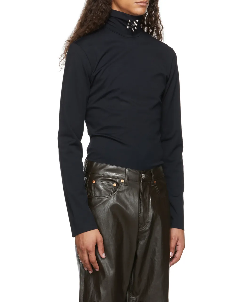 Black High-Necked Pullover