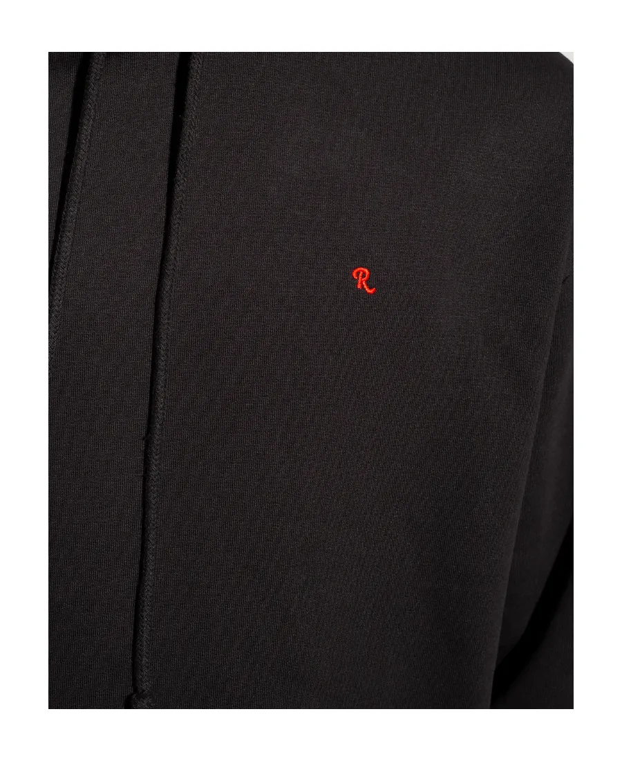 Raf Simons Logo Embroidered Drawstring Hoodie