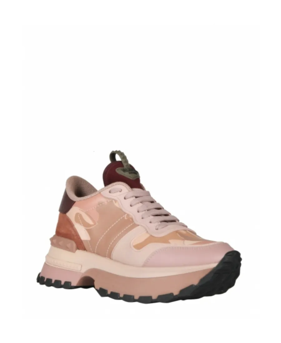 Round Head Laced Sneakers