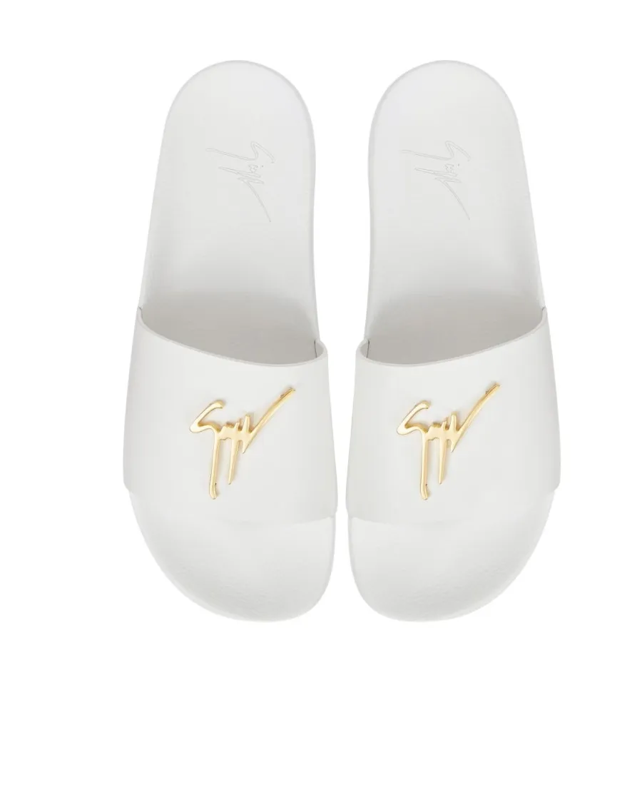 Giuseppe Zanotti Brett Logo Plaque Slides