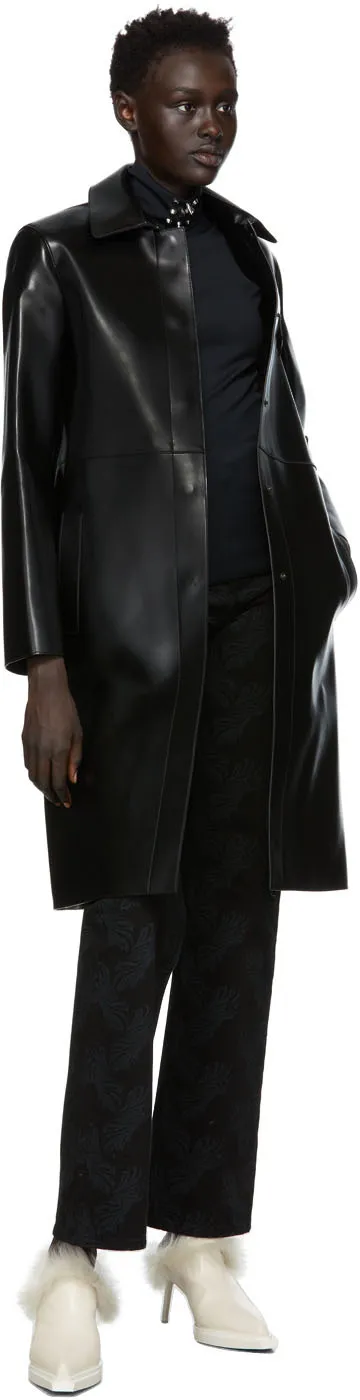 High-Neck Studded Long Sleeve Top