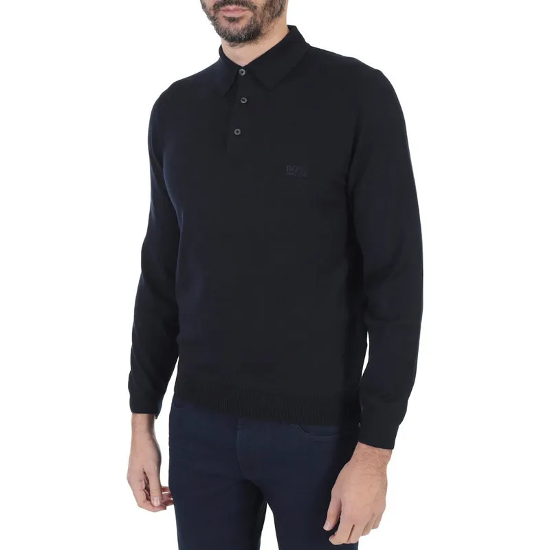 Long-Sleeved Polo Shirt
