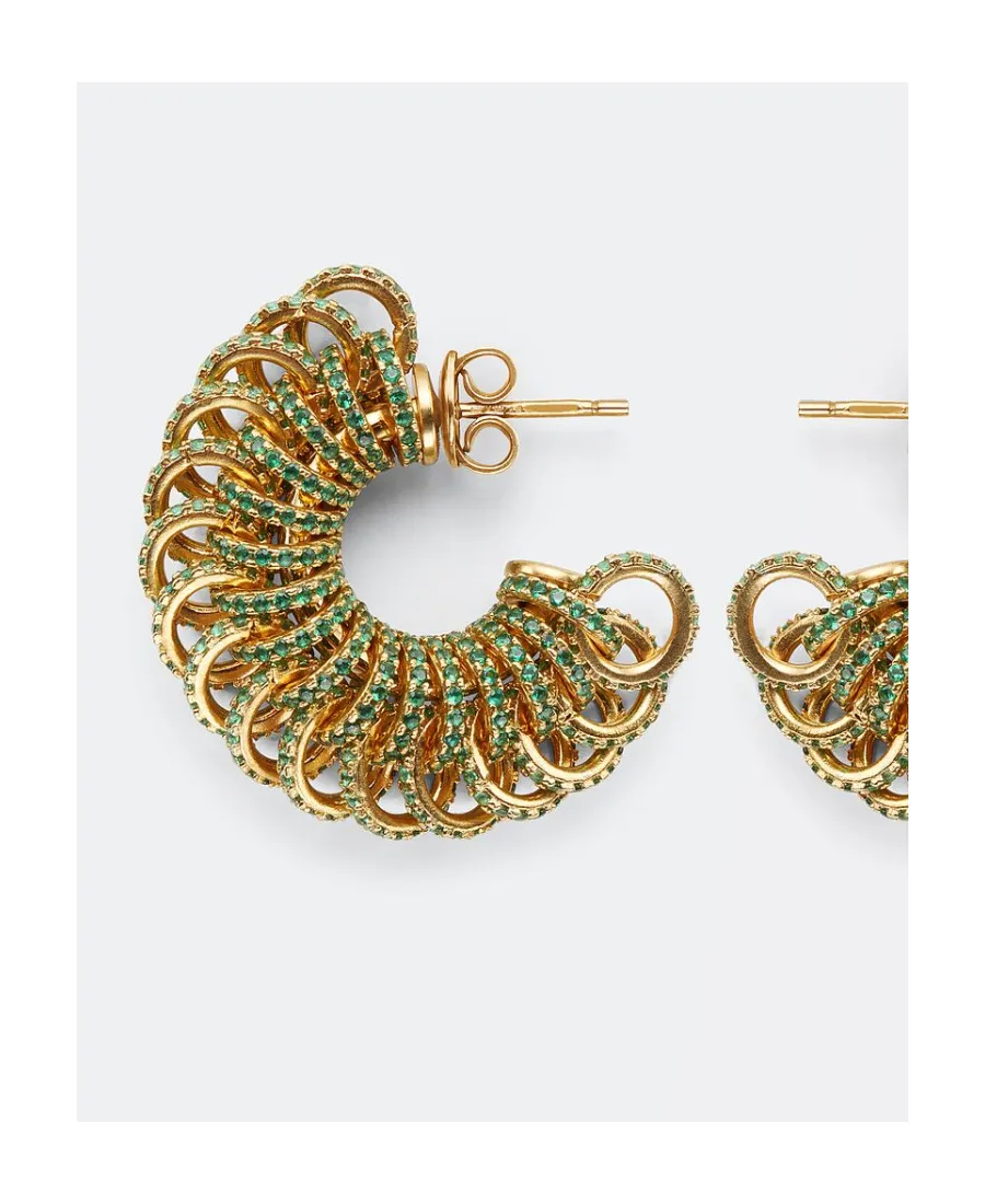 Bottega Veneta Intertwined Ring Earrings