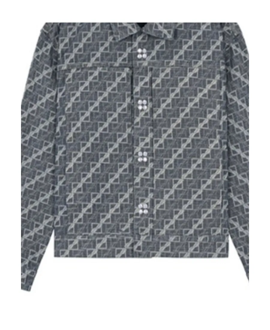 Logo Denim Coat