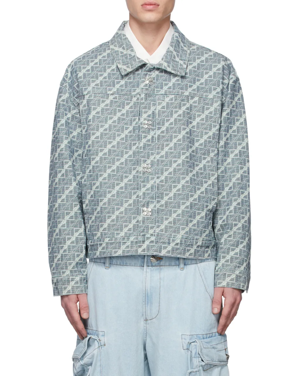 Logo Denim Coat