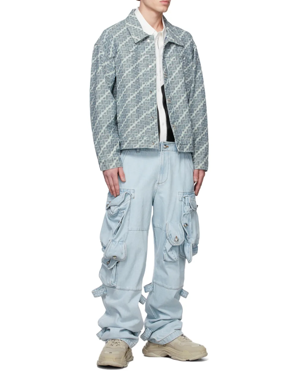 Logo Denim Coat