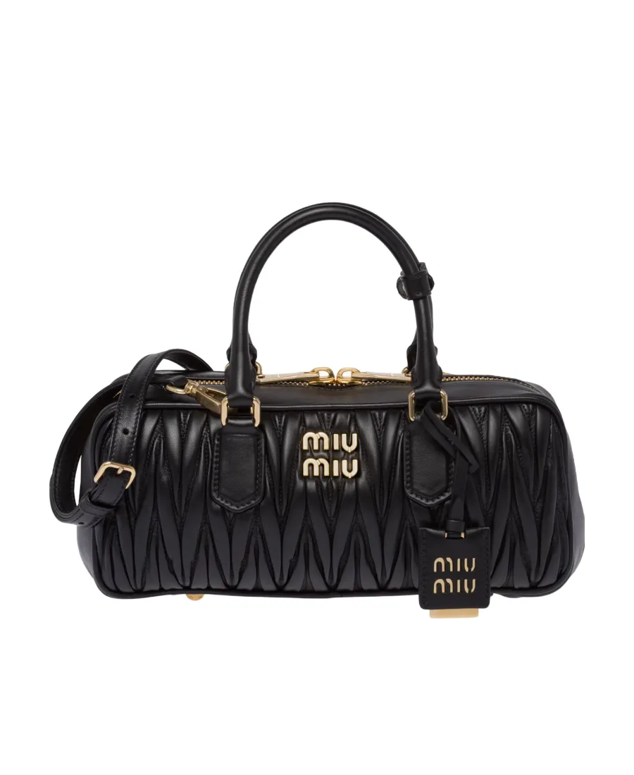 Miu Miu Arcadie Matelassé Zipped Handbag