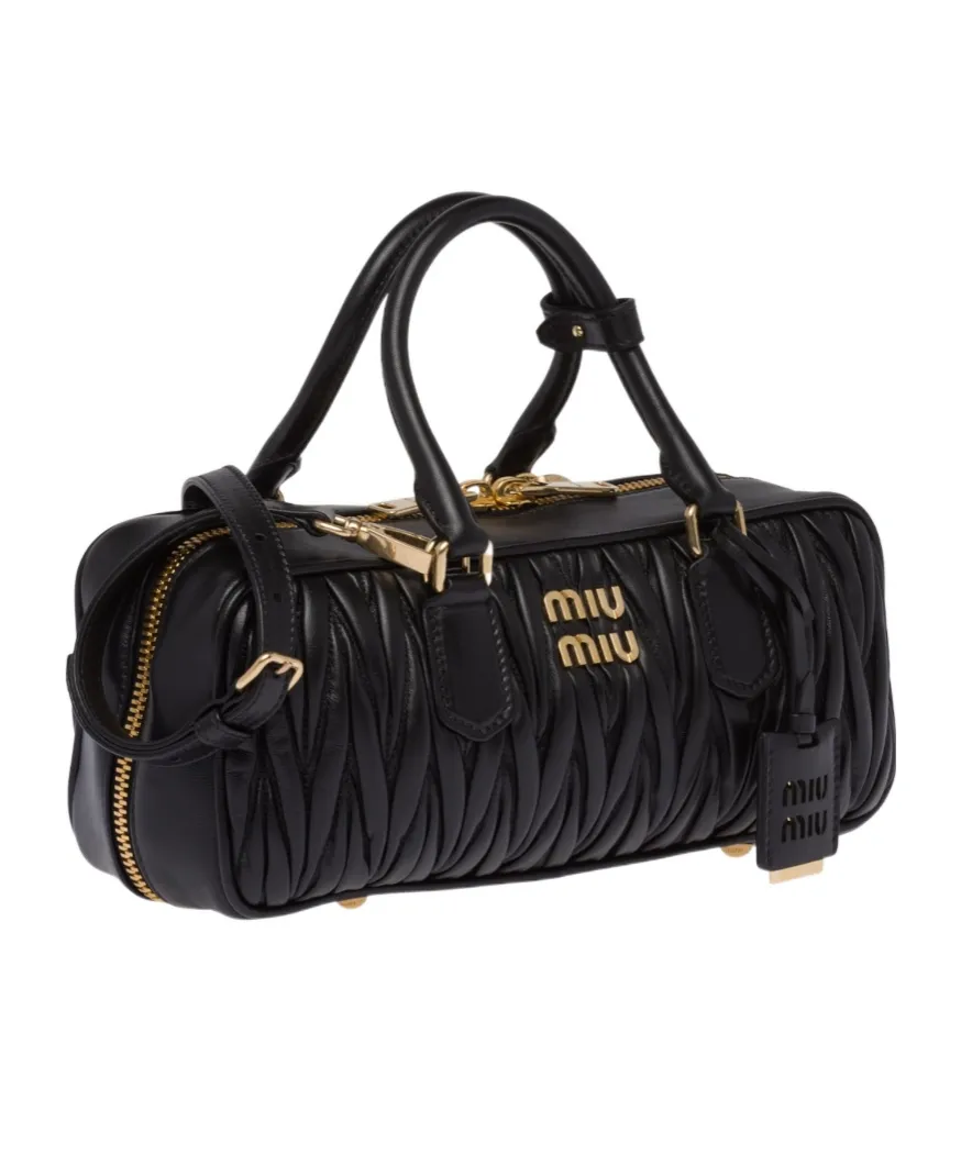 Miu Miu Arcadie Matelassé Zipped Handbag