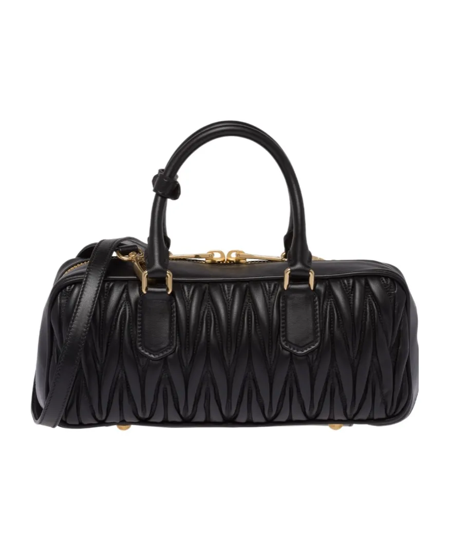 Miu Miu Arcadie Matelassé Zipped Handbag