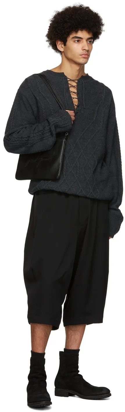 Discord Yohji Yamamoto Embroidered Shoulder Bag