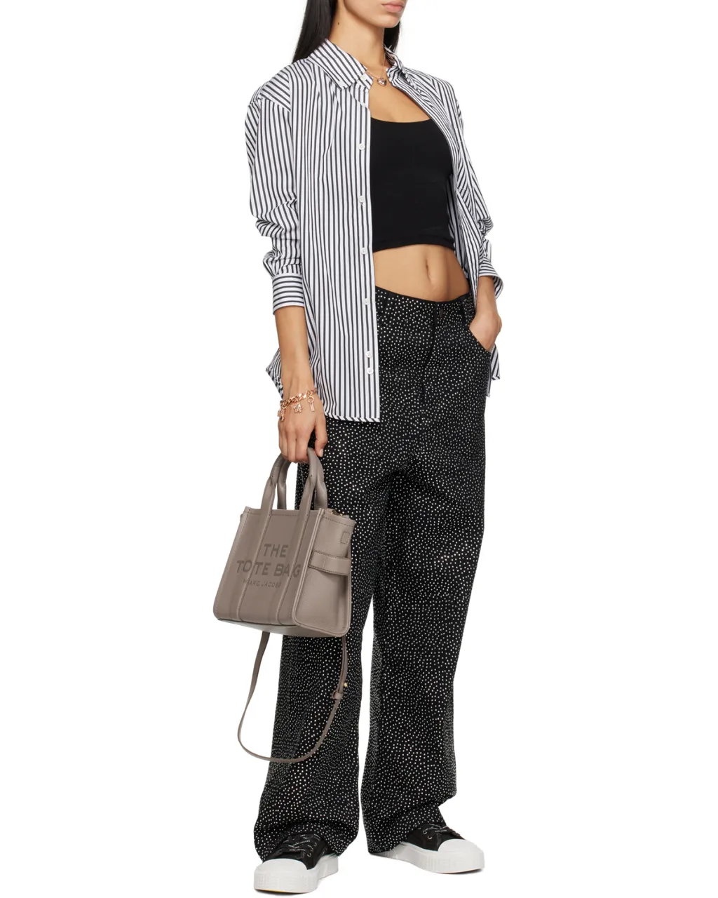Marc Jacobs Logo Embossed Small Tote Bag