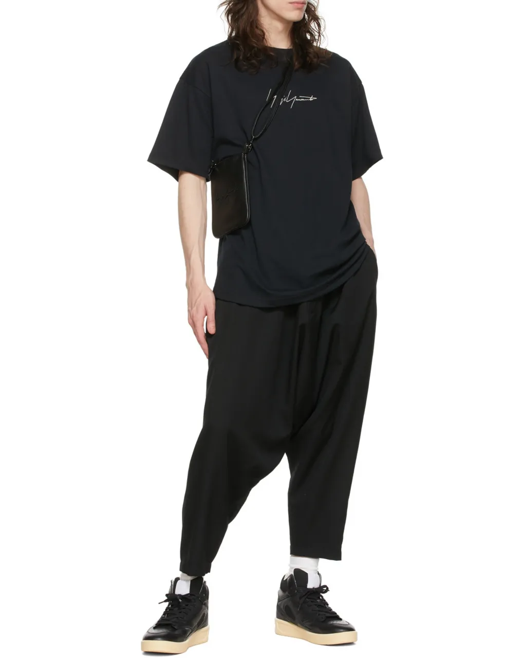 Discord Yohji Yamamoto Embroidered Shoulder Bag