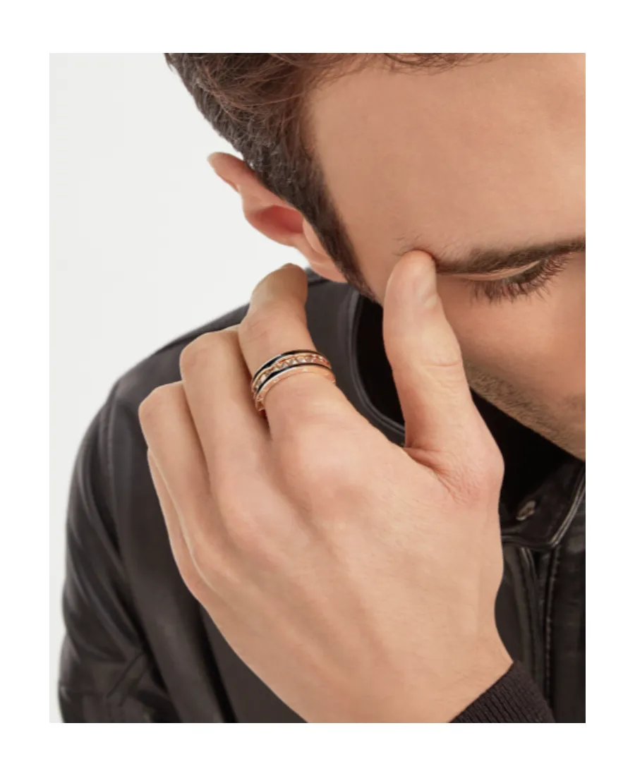 Rose Gold And Ceramic Rings