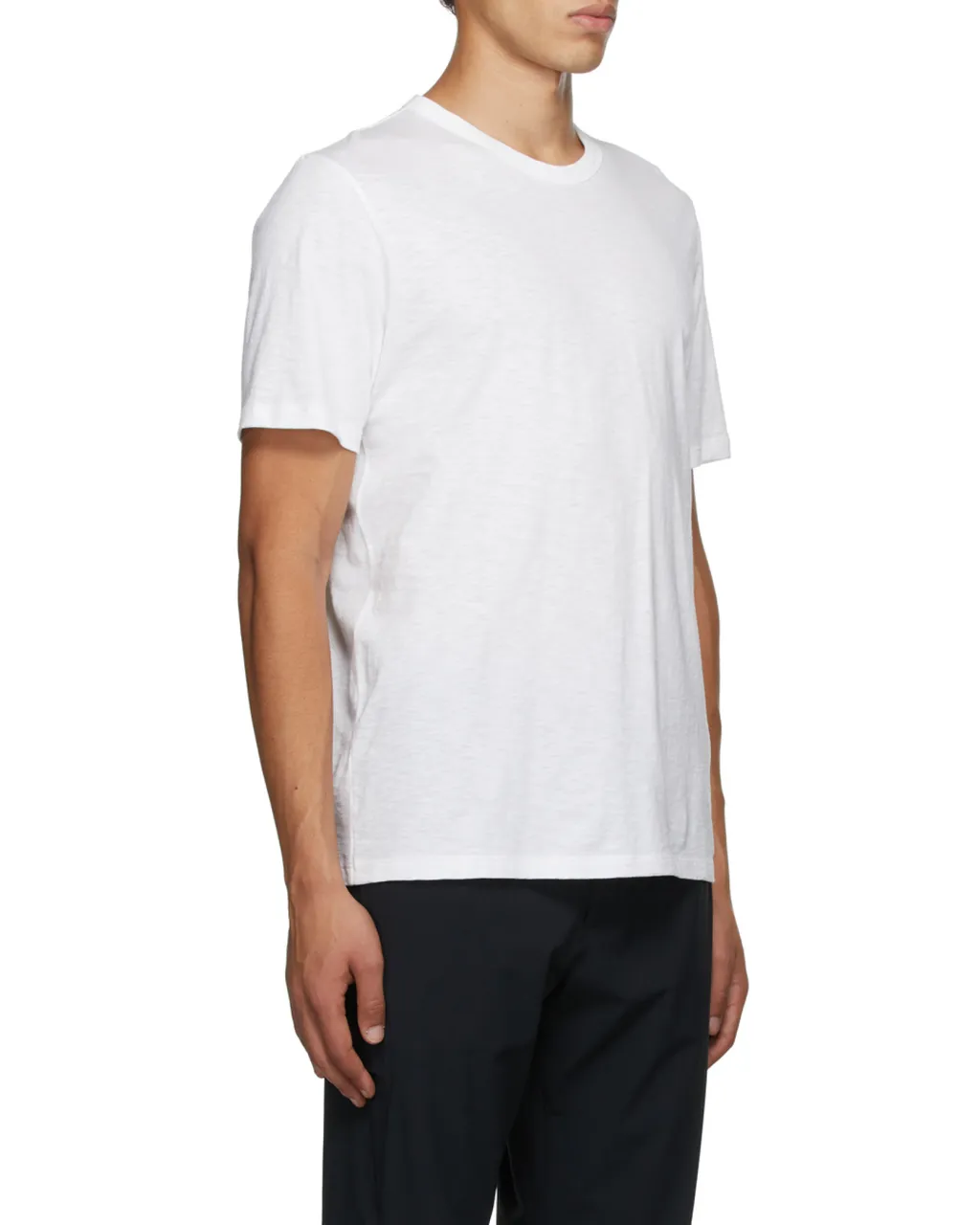 White T-Shirt With Round Neck