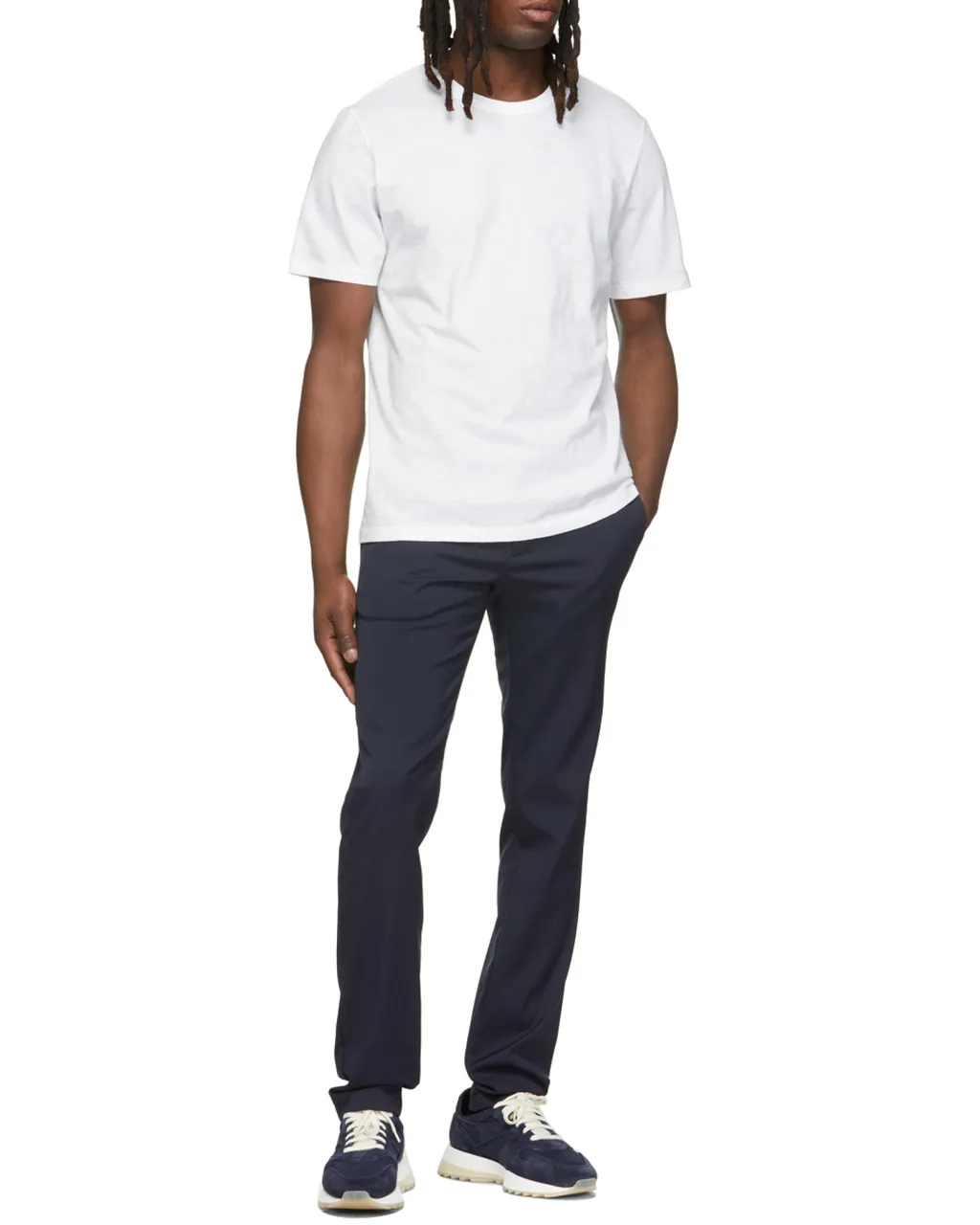 White T-Shirt With Round Neck