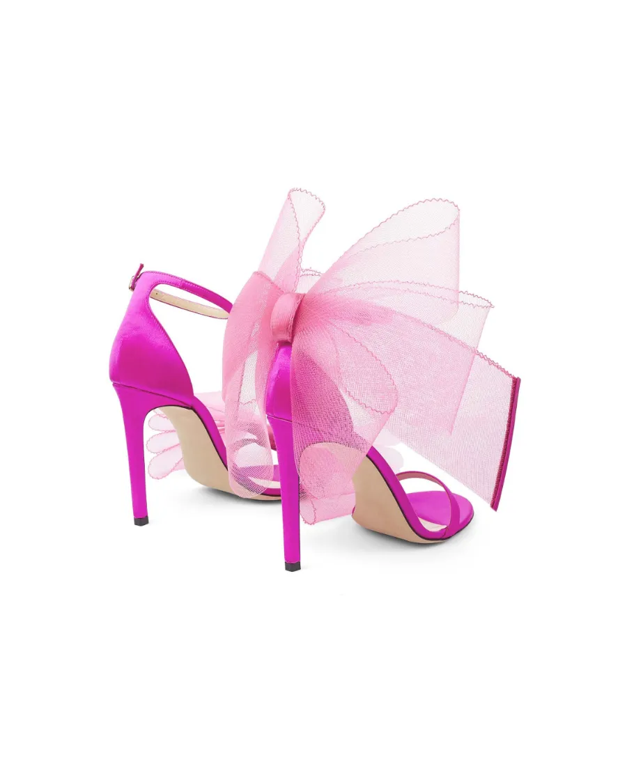 Bow-Detail Open-Toe Sandals