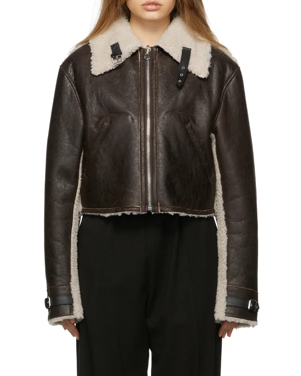 Reversible Aviator Shearling Jacket