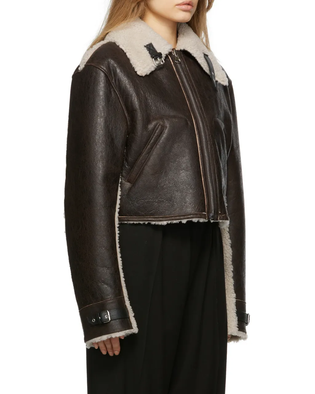 Reversible Aviator Shearling Jacket