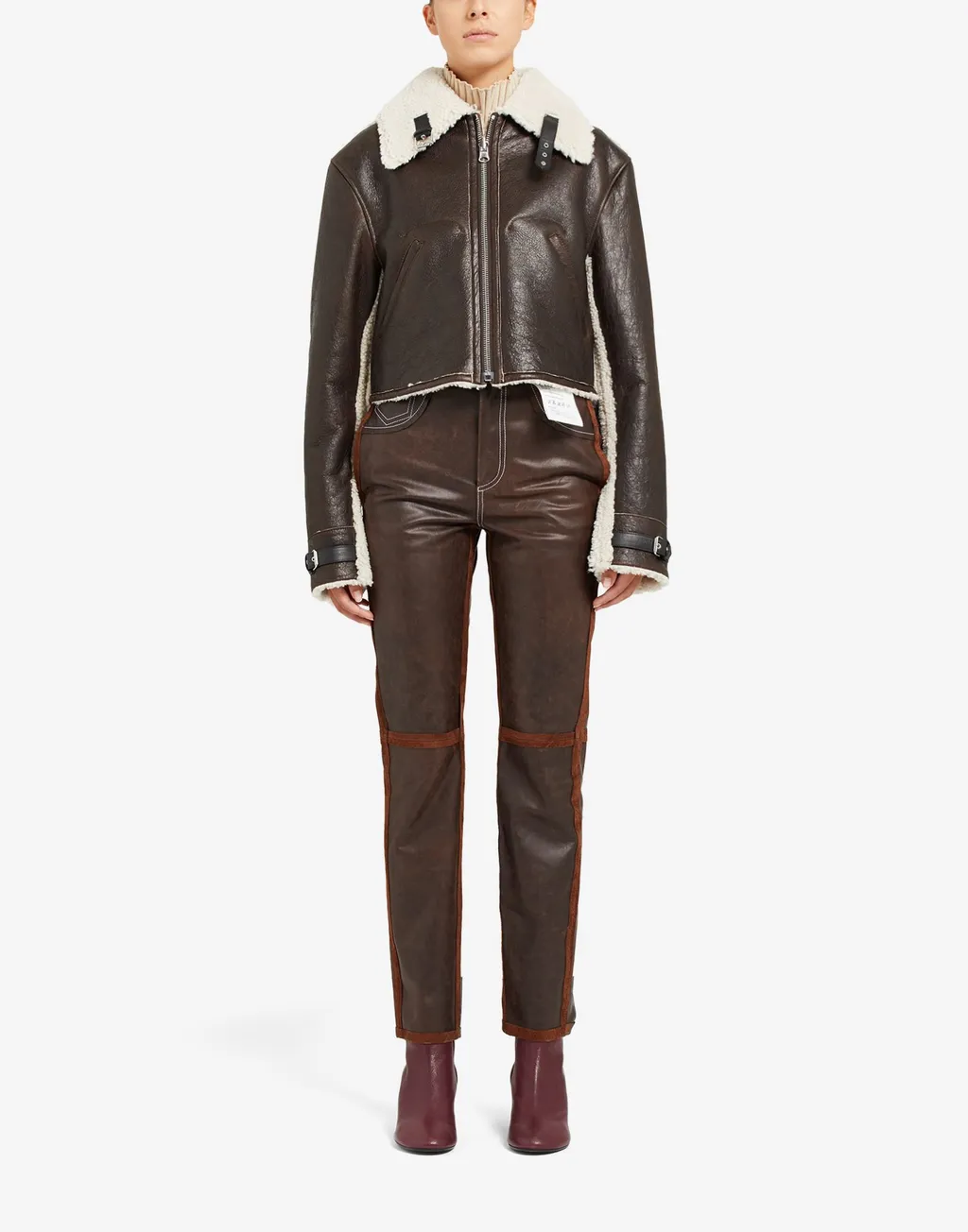 Reversible Aviator Shearling Jacket