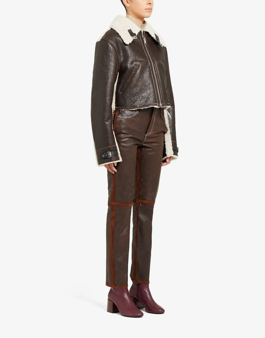Reversible Aviator Shearling Jacket