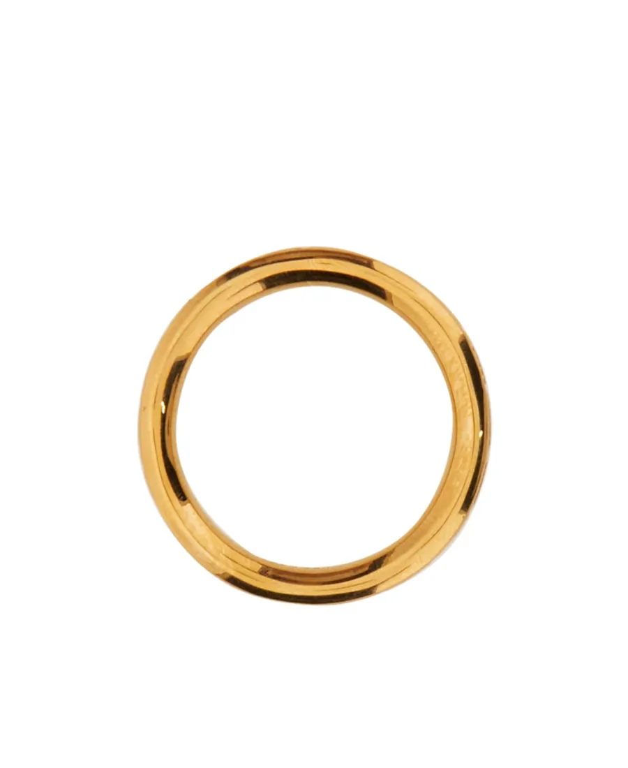 Versace Greek Key Engraved Ring