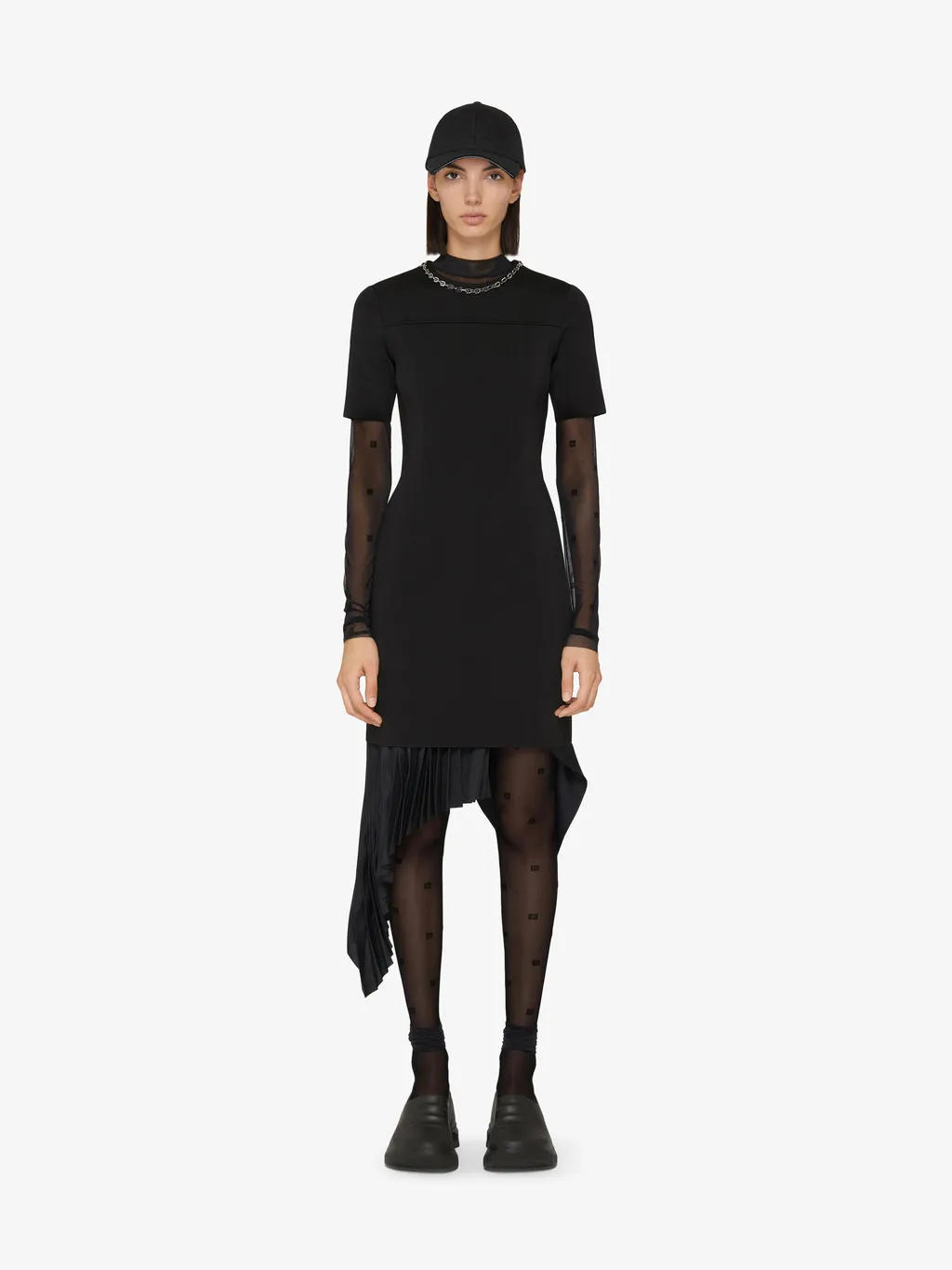 Punto Milano Dress With Chain Collar