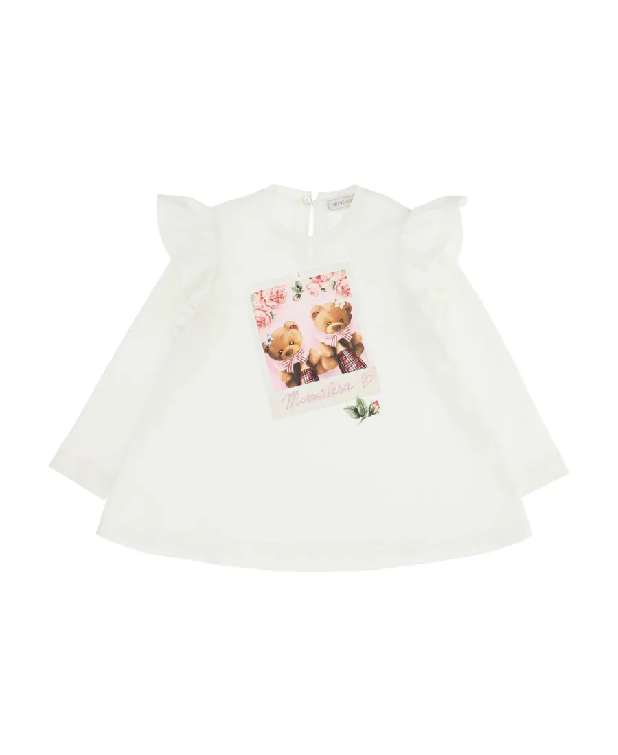 Long-Sleeved Pattern T-Shirt