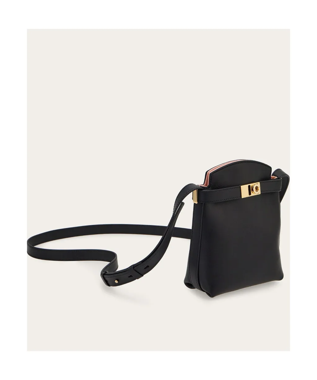 Salvatore Ferragamo Hug Gancini-Plaque Phone Holder