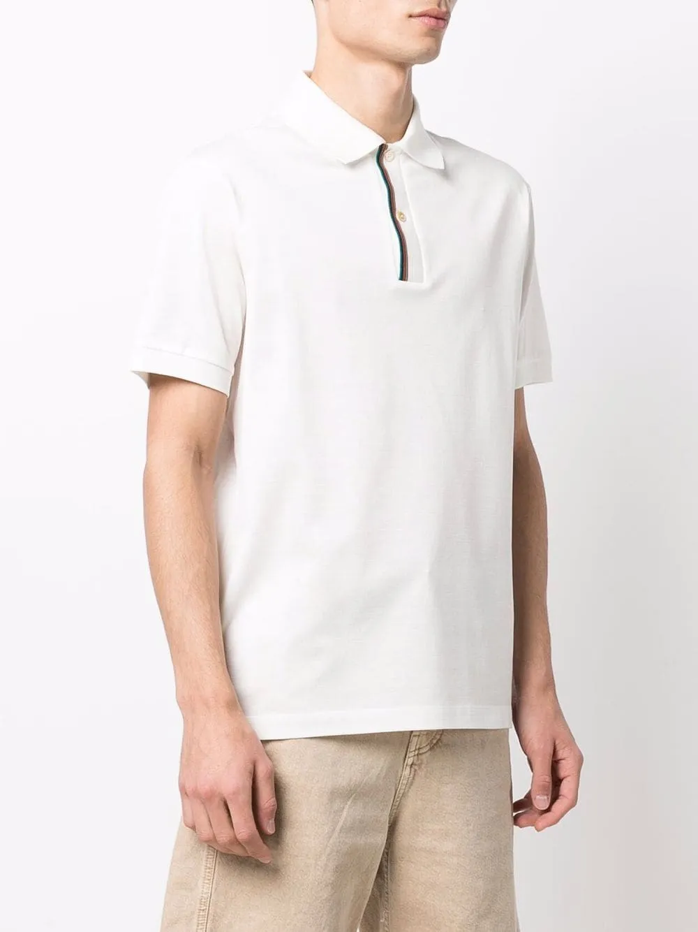 Signature Stripe-Trim Polo Shirt